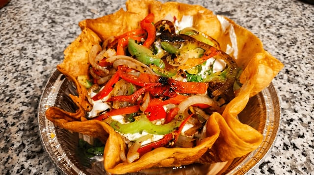 Chicken Taco Shell Bowl.