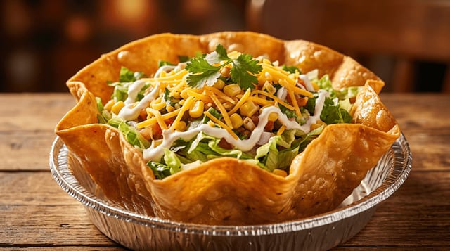 Steak Taco Shell Bowl.